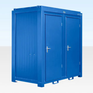 8Ft x 5Ft Double Mains Toilet Unit – Blue (1+1 Configuration)