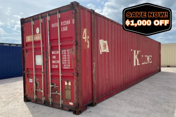45′ HC Wind and Watertight Shipping Container