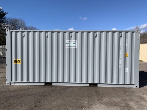 20′ x 8′ x 8.5′ Tall – New **Double Door**Shipping/Storage Container – Wind and Watertight–Gray - Image 5