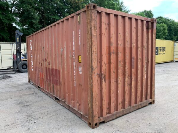 20′ x 8′ x 8.5′ Tall –Used Shipping / Storage Container-Wind and Watertight – BRICK - Image 3