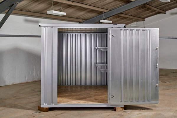 3M X 2.1M Flat Pack Storage Container – Galvanised 3M X 2.1M Flat Pack Storage Container – Galvanised - Image 4