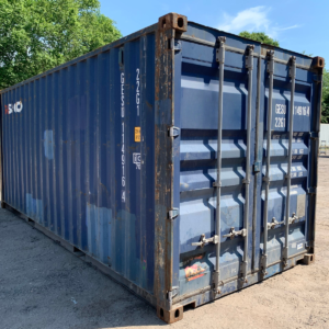 20′ x 8′ x 8.5′ Tall –Used Shipping / Storage Container-Wind and Watertight – Blue