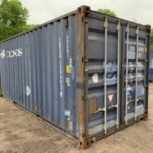 20′ x 8′ x 8.5′ Tall –Used Shipping / Storage Container-Wind and Watertight – Blue